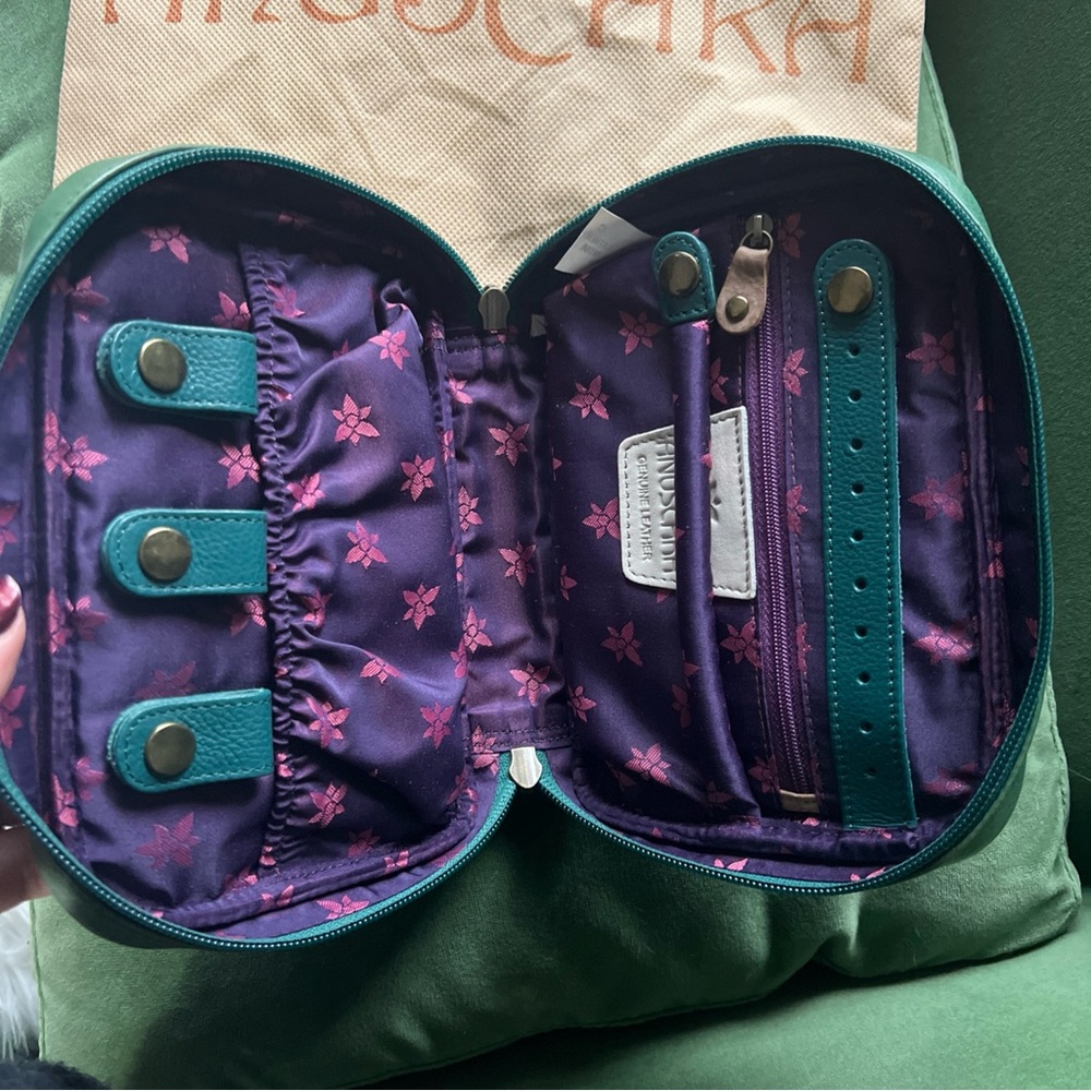 Anuschka jungle Safari cosmetic pouch with dust bag. New, mint condition - Picture 2 of 7